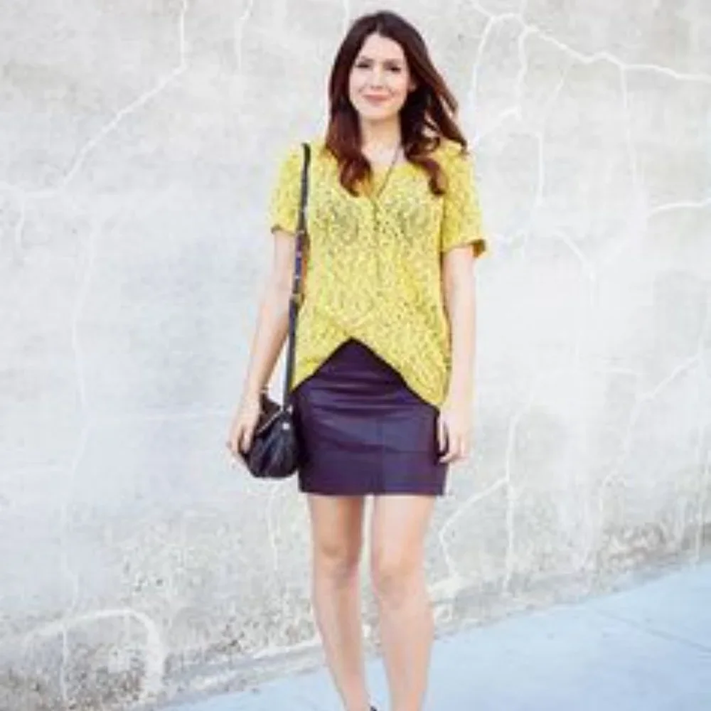 Free People vegan leather mini skirt sz8 - Picture 15 of 15